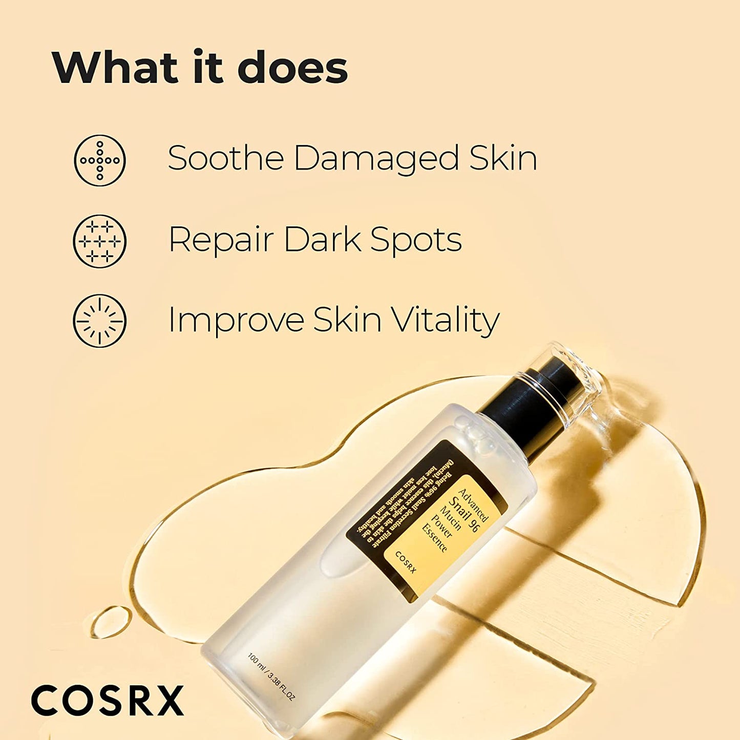Snail Mucin 96% Power Repairing Essence - Skin care