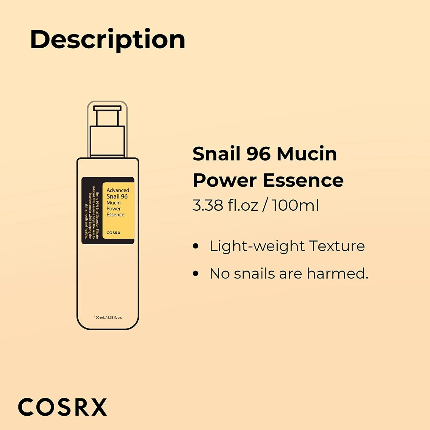Snail Mucin 96% Power Repairing Essence - Skin care