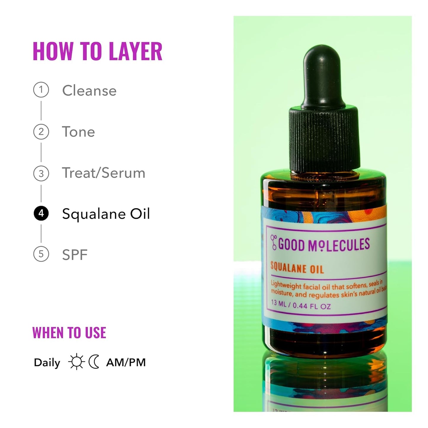 Squalane Oil - Moisturizer for Face, Skin, and Hair, Plumping, Firming.